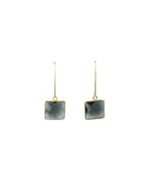 Roberta Sher Designs London Stone Drop Earrings with 14K Gold Filled Artesian Earwires - Gold