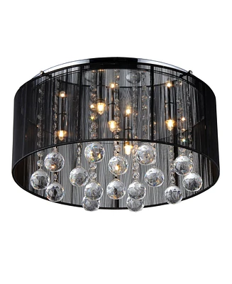 Home Accessories Crystal 18" 5-Light Indoor Pendant Lamp with Light Kit