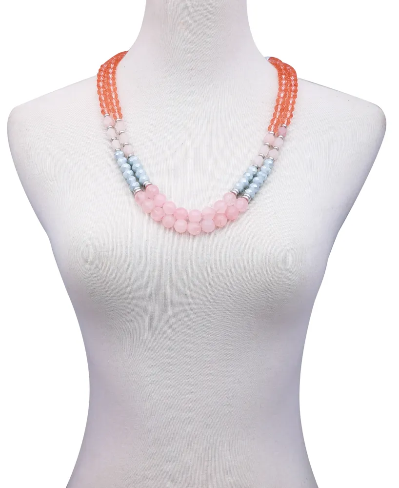 T Tahari Women's Lovely Baubles Beaded Statement Necklace