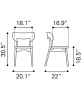 Zuo Russell Dining Chair, Set of 2