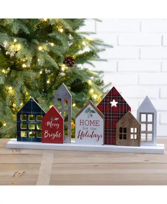 Glitzhome Metal and Wooden Christmas House Decor