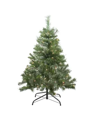 Northlight Pre-Lit Mixed Cashmere Pine Medium Artificial Christmas Tree-Clear Lights