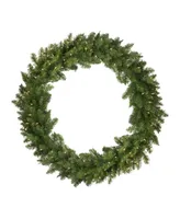 Northlight Pre-Lit Eastern Pine Artificial Christmas Wreath-Clear Lights