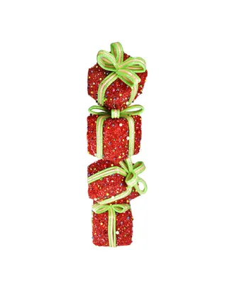 Northlight Lighted Candy Stacked Gift Boxes Tower Outdoor Christmas Decoration