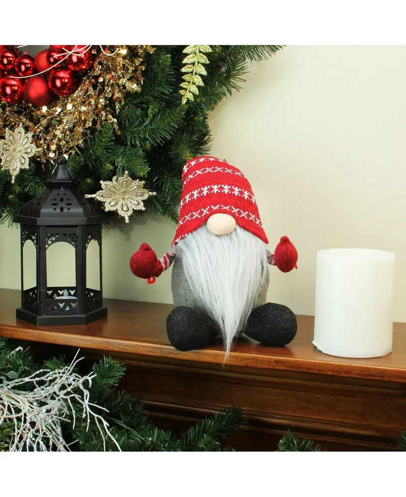 Northlight Plush Nordic Santa Christmas Gnome Table top Figure