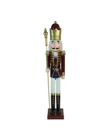 Northlight Wooden Christmas Nutcracker King with Scepter