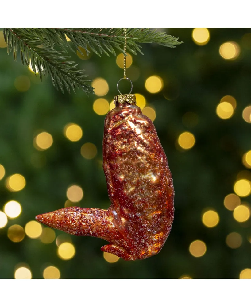 Northlight Buffalo Chicken Wing Glass Christmas Ornament