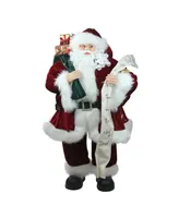 Northlight Standing Santa Claus Holding A Naughty Christmas Figurine