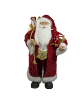 Northlight Santa Claus Christmas Figurine with Gis