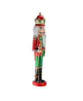 Northlight Wooden Christmas Nutcracker King with Scepter