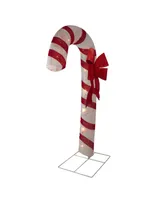 Northlight Pre-Lit Glitter Candy Cane Christmas Outdoor Decoration