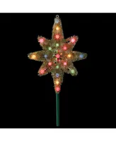 Northlight Lighted Gold Tone Star Of Bethlehem Christmas Tree Topper