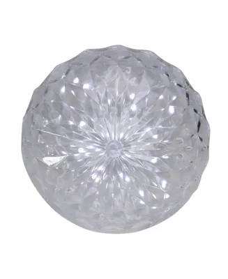 Northlight Clear Led Hanging Christmas Crystal Sphere Decor