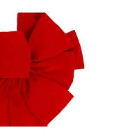 Northlight 11-Loop Velveteen Christmas Bow Decoration