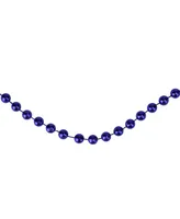 Northlight Unlit Shiny Sapphire Blue Beaded Artificial Christmas Garland