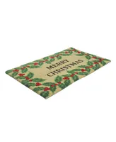 Northlight and Holly Berry "Merry Christmas" Doormat