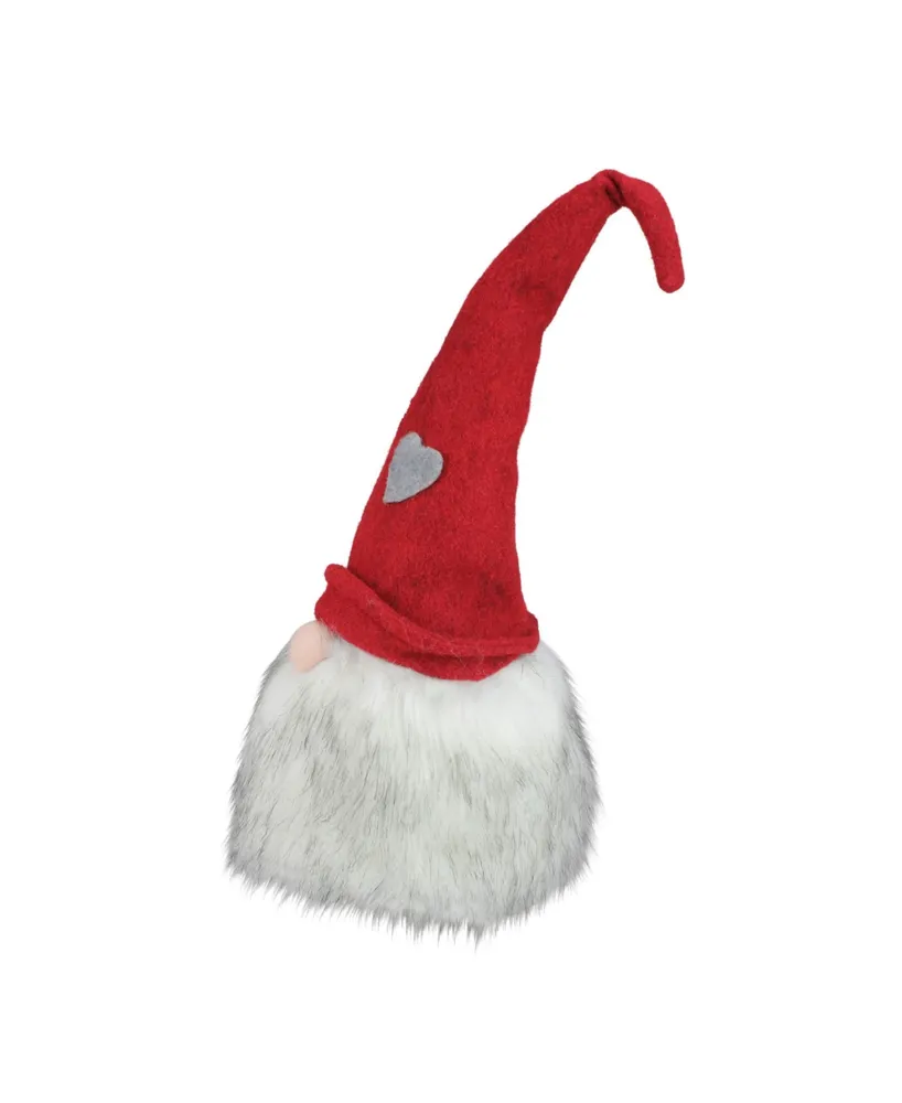 Northlight Gnome with Bendable Felt Hat with Heart Accent Christmas Decoration