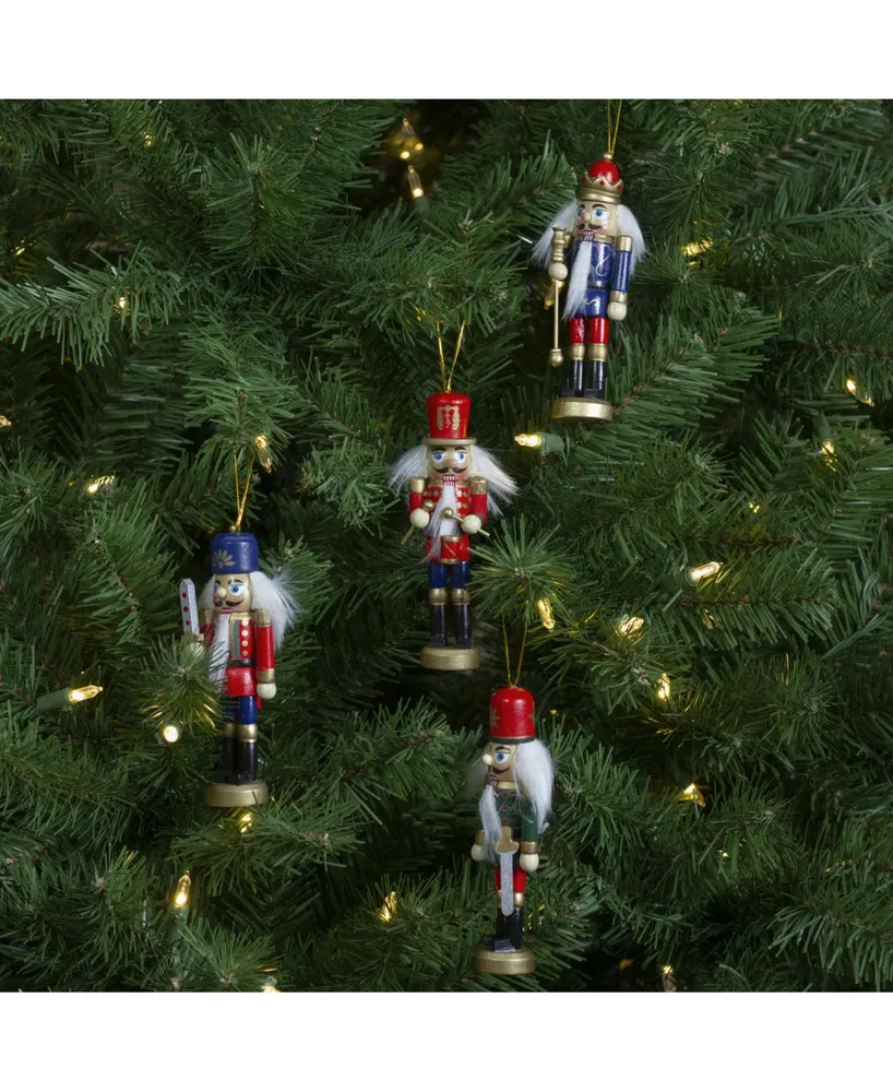 Northlight Christmas Nutcracker Ornaments, Pack of 4