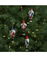 Northlight Christmas Nutcracker Ornaments, Pack of 4