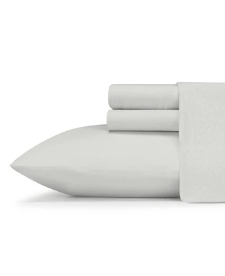 Eddie Bauer Jersey Knit Solid Cotton Blend 3-Pc. Sheet Set, Twin