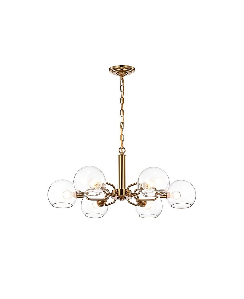 Home Accessories Vittali 30" 6-Light Indoor Chandelier with Light Kit