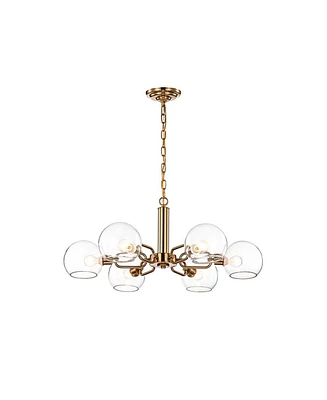 Home Accessories Vittali 30" 6-Light Indoor Chandelier with Light Kit