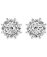 Diamond Cluster Stud Earrings (3/8 ct. t.w.) in 14k White or 14k Gold