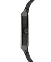 Bulova Men's Futuro Diamond-Accent Black Stainless Steel Bracelet Watch 45x30mm