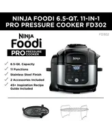 Ninja Foodi 11-in-1 6.5-qt Pro Pressure Cooker + Air Fryer with Stainless finish, FD302