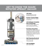 Shark Rotator Lift-Away Adv DuoClean PowerFins Upright Vacuum with Self-Cleaning Brushroll LA502