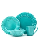 Euro Ceramica Chloe 16 Pc. Dinnerware Set, Service for 4