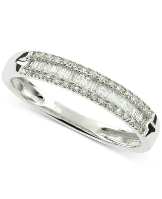 Diamond Baguette Band (1/5 ct. t.w.) in 10k White Gold
