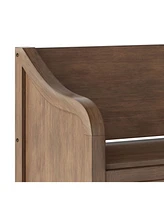 Simpli Home Connaught Solid Wood Entryway Storage Bench