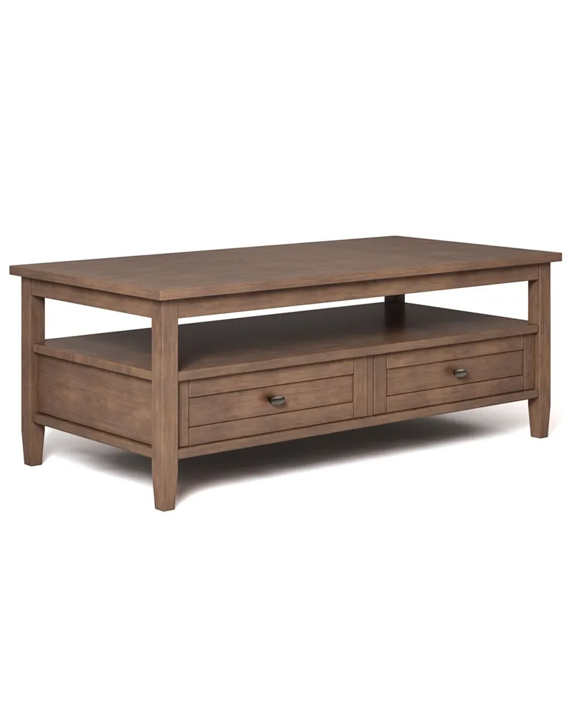 Simpli Home Warm Shaker Solid Wood Coffee Table