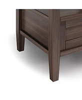 Simpli Home Warm Shaker Solid Wood End Table