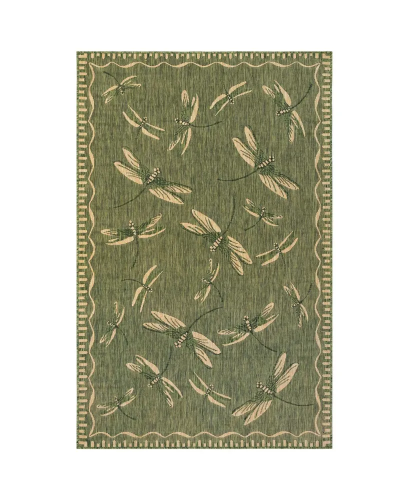 Liora Manne' Carmel Dragonfly 3'3" x 4'11" Outdoor Area Rug