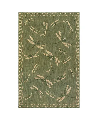 Liora Manne' Carmel Dragonfly 3'3" x 4'11" Outdoor Area Rug