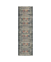 Liora Manne' Marina Tribal Stripe 1'11" x 7'6" Runner Rug