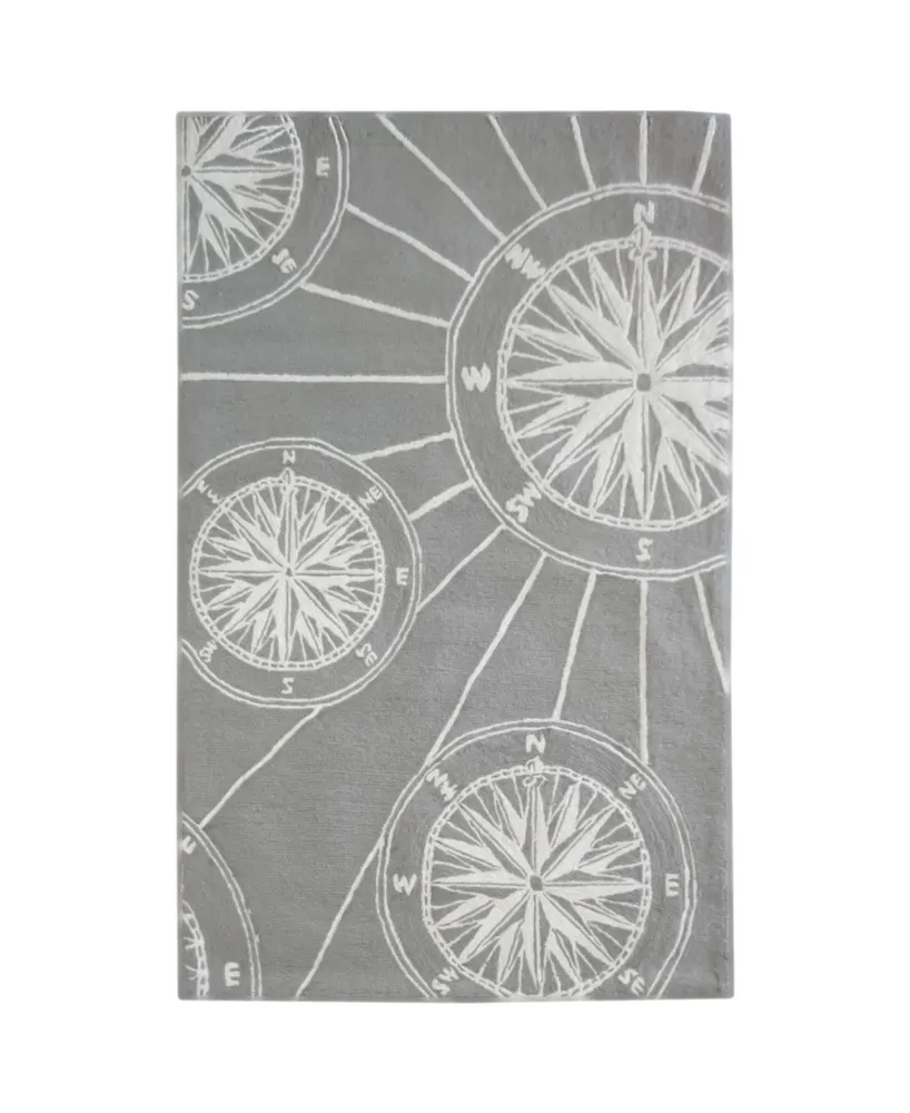 Liora Manne' Frontporch Compass 3'6" x 5'6" Outdoor Area Rug