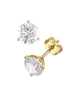 Diamond Stud Earrings (1/4 ct. t.w.) in 14k White or Yellow Gold