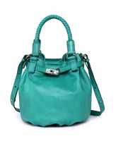 Old Trend Women's Genuine Leather Pumpkin Bucket Bag