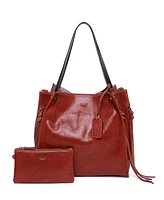 Old Trend Women's Genuine Leather Daisy Tote Bag