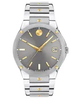 Movado Men's Swiss Se Gold Pvd & Stainless Steel Bracelet Watch 41mm