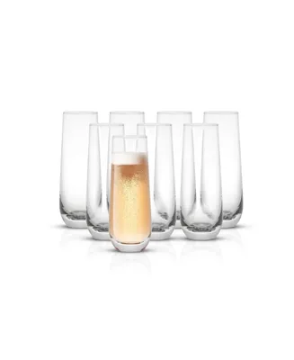 JoyJolt Milo Champagne Glasses, Set of 8