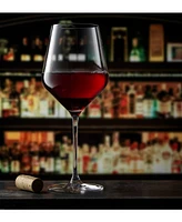 JoyJolt Layla Red Wine Glasses, Set of 4