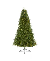 Nearly Natural New Hampshire Fir Artificial Christmas Tree with 450 Clear Led Lights