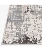 Portland Textiles Alexia Fion Gray 2' x 7' Runner Rug