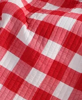 Levtex Christmas Road Trip Gingham Quilted Throw, 50" x 60"