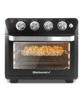 Elite Gourmet 26.5Qt. Air Fryer Convection Oven, Xl Capacity, 12" Pizza, Adjustable Timer & Temperature Controls