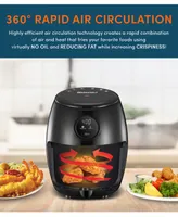 Elite Gourmet Digital 2.1Qt. Electric Hot Air Fryer with Programmable Controls, 1000W